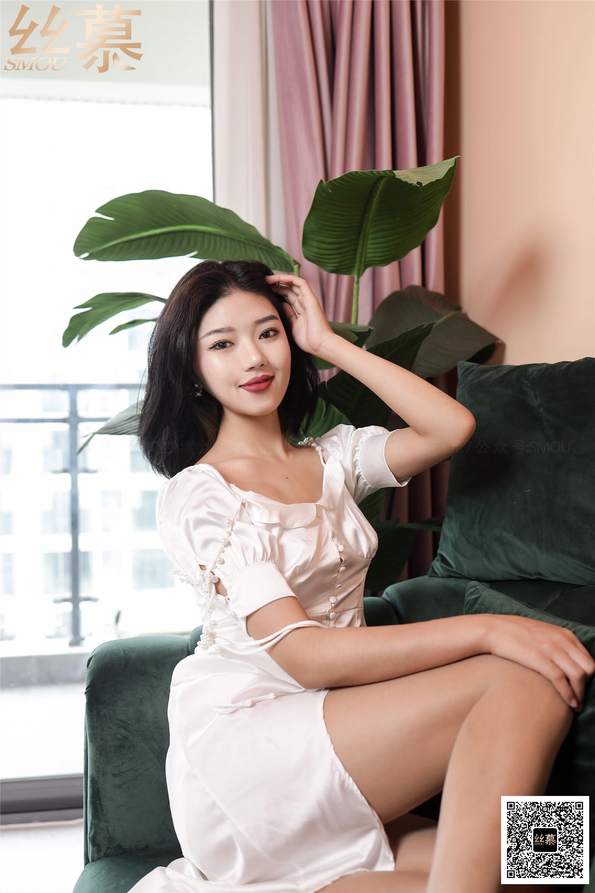 丝慕写真 SM414 天天一元 模特：新模《BONAS空气感透明袜》